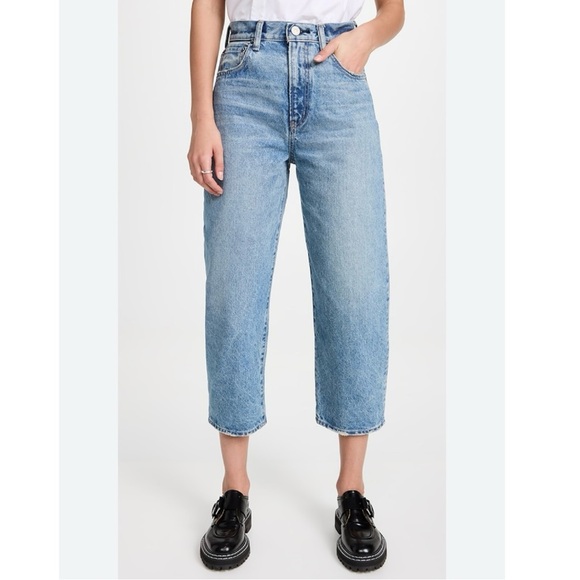 Moussy Denim Ecorse Round Jeans in Blue
Size 30 Barrel Leg Cropped - Picture 11 of 11
